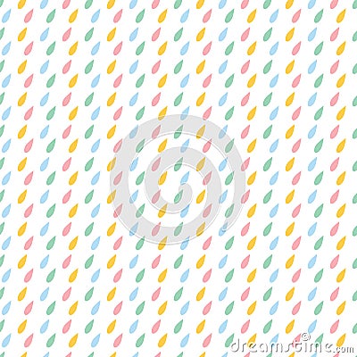 Line abstract seamless pattern with drops Vector Illustration