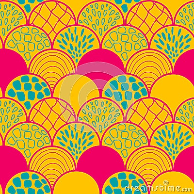 Line art abstract Calypso repeating pattern Stock Photo