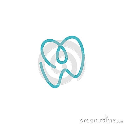 Dental tooth smile logo Stock Photo