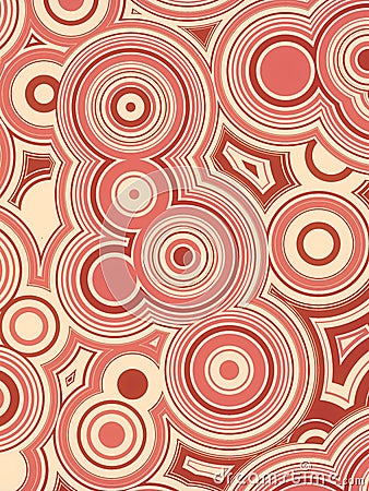 Line art template with modern radio waves pattern of concentric circles. 3d rendering digital illustration Cartoon Illustration