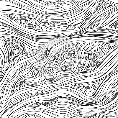 Line background. Vector texture with hand drawn ink wavy strokes. Vector Illustration