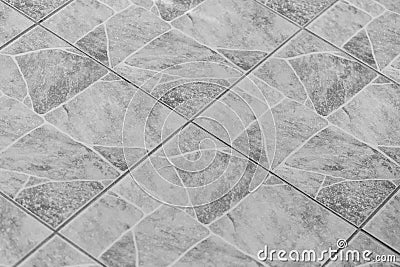 Line Floor Tile Diagonal Pattern Abstract Grey Surface Stone Pattern Texture Background Stock Photo