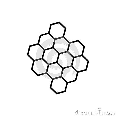 Line Honeycomb Icon.Vector Illustration Vector Illustration