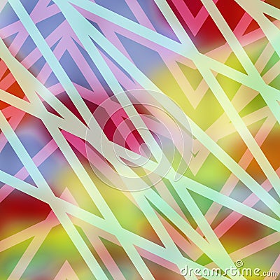 Line mixing color, geometric design multi color, yellow ground, hd background Stock Photo