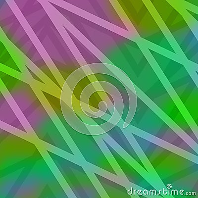 Line mixing color, geometric design multi color, green ground, hd background Stock Photo