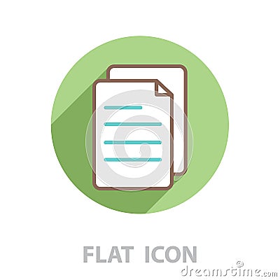 Line note paper icons. vector Vector Illustration