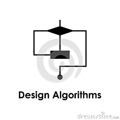 line, rectangle, algorithms icon. Element of business icon with description. Glyph icon for website design and development, app Stock Photo