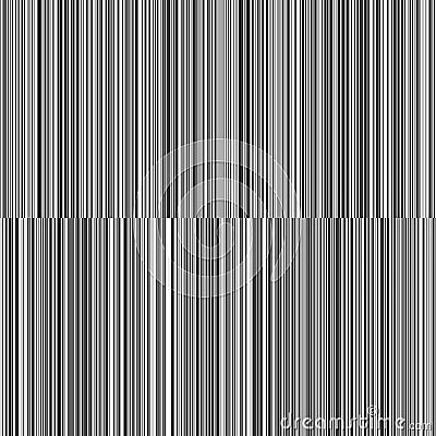Line Variable Thickness Black and White Vertical Lines Background Vector Illustration