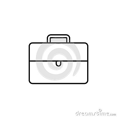 Line vector icon briefcase. Outline vector icon Stock Photo