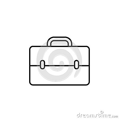 Line vector icon briefcase. Outline vector icon Stock Photo