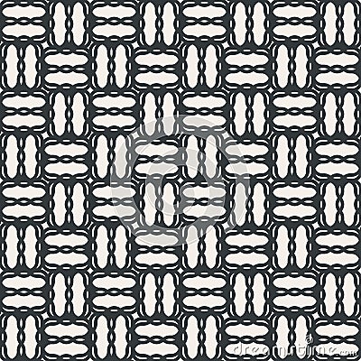 Line zigzag chequer seamless abstract pattern monochrome or two Vector Illustration