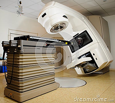 Linear Accelerator at hospital Stock Photo