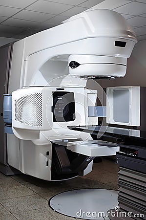 Linear Accelerator at hospital Stock Photo