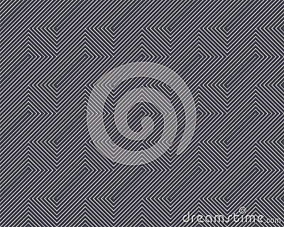 Linear Art Deco Simple Seamless Pattern Vector Vintage Abstract Background Vector Illustration