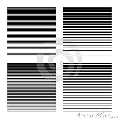 Linear halftone background with gradient effect. Set of vector Vector Illustration