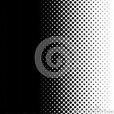 Linear halftone, screentone dots, circles, pattern Vector Illustration