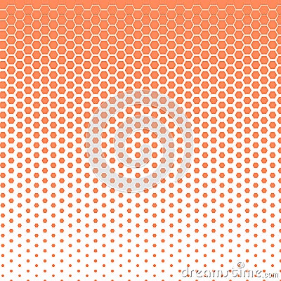 Linear halftone tone background orange Vector Illustration