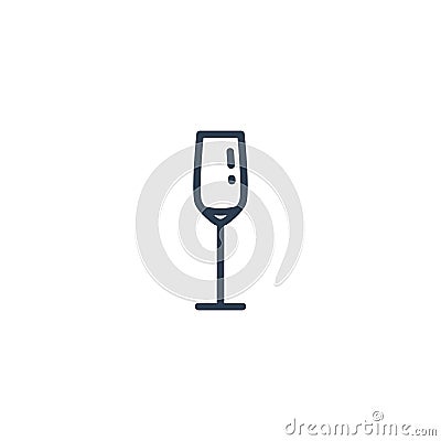 Linear icon of a glass of liqueur Stock Photo