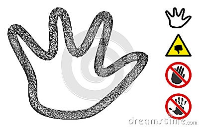 Linear Negation Gesture Vector Mesh Vector Illustration