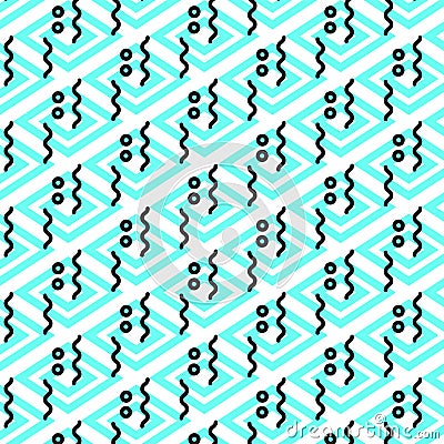 Linear outline pattern. Seamless Pattern. Print texture. Fabric design. Vector Illustration