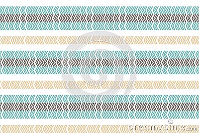 Linear scandinavian seamless pattern. Zigzag pattern. Abstract minimalistic ornament with trendy color. Modern swatch. Flat backgr Vector Illustration