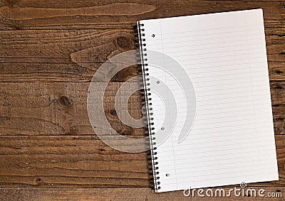 Lined A4 notebook Backdrop Stock Photo