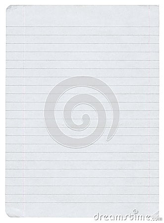 Lined paper Stock Photo