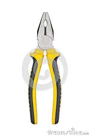 Lineman`s or combination pliers isolated Stock Photo