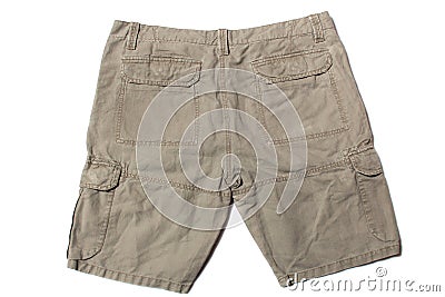 Linen cargo shorts Stock Photo
