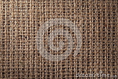 Linen sack background Stock Photo