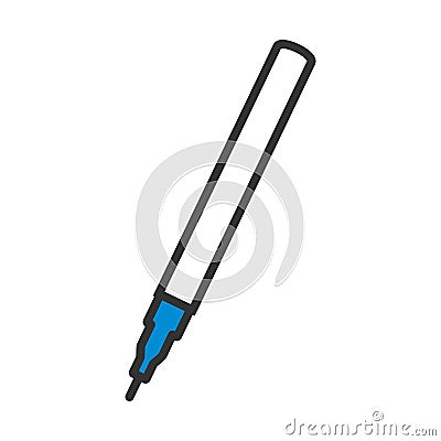 Liner Pen Icon Vector Illustration