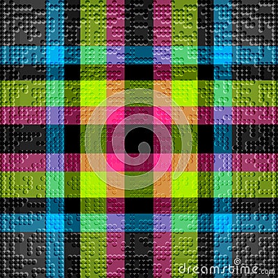 Lines and circles colored bright on a black background vector illustration Vector Illustration