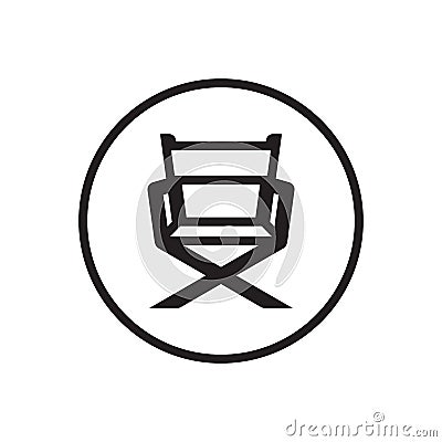 Lines icon chair design vector Vector Illustration