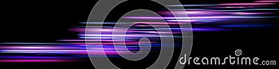 Lines of speed. Colored shiny sparks of spiral wave. Curved bright speed line swirls. Shiny wavy path. bokeh effect. Vector Illustration