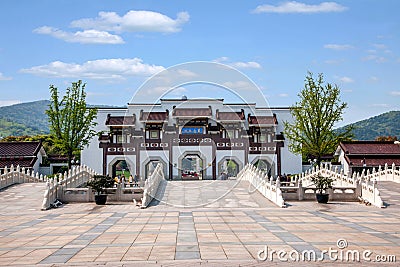 Lingshan Buddha Mountain Scenic Area Lingshan Buddha Bodhi Avenue Gatehouse Editorial Stock Photo