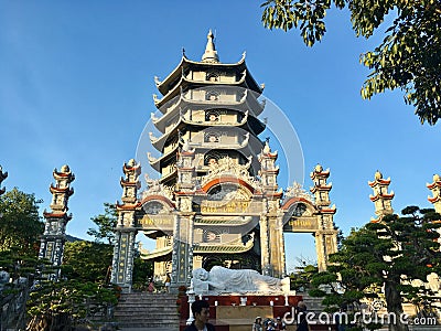 Linh Ung pagoda temple in Danang, Vietnam Stock Photo