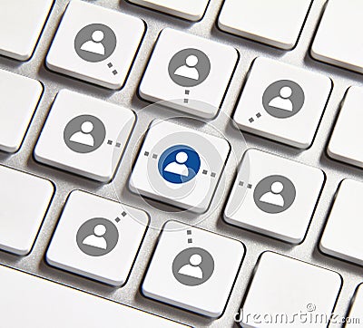 Link button Stock Photo