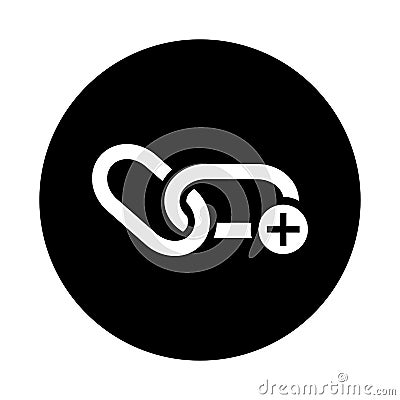 Link, chain, connect icon. Black vector sketch Stock Photo