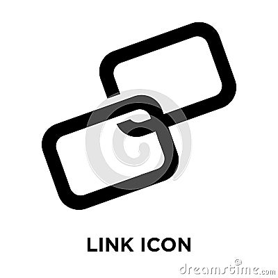 Link icon vector isolated on white background, logo concept of L Vector Illustration