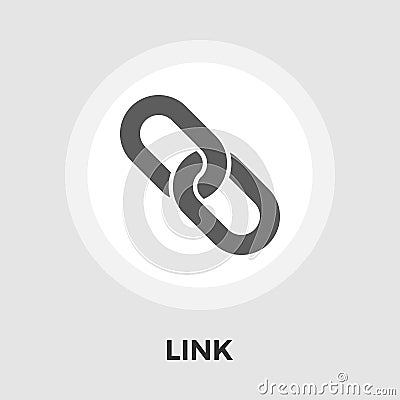 Link vector flat icon Vector Illustration