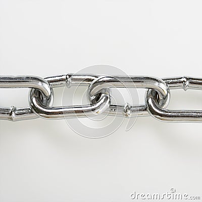 Linked chains. Stock Photo