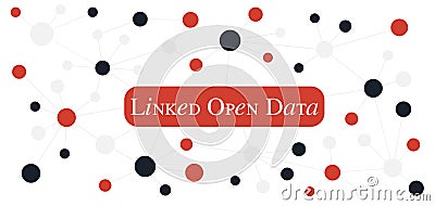 Linked Open Data concept. Web3.0 technology for the semantic web. Stock Photo