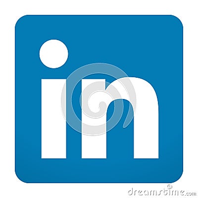 LinkedIn icon vector Vector Illustration