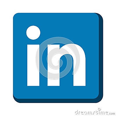 Linkedin icon Vector Illustration