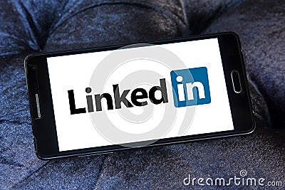 Linkedin logo Editorial Stock Photo