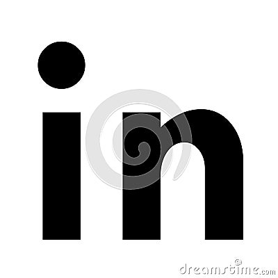 Linkedin vector islolated icon. Social media logo ,symbol Vector Illustration