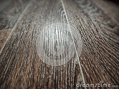 Linoleum flooring with embossed wood texture close-up Stock Photo