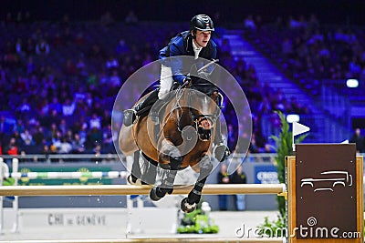 Geneva, Switzerland, December 10, 2022 : The 61st edition of the Geneva International Horse Show (CHI) at Palexpo Editorial Stock Photo