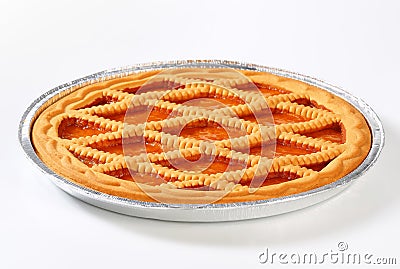 Linzer apricot tart Stock Photo