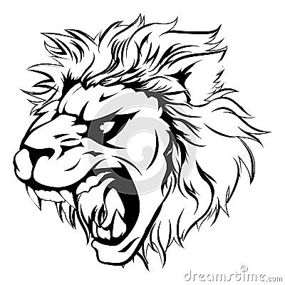 Lion animal mascot Vector Illustration